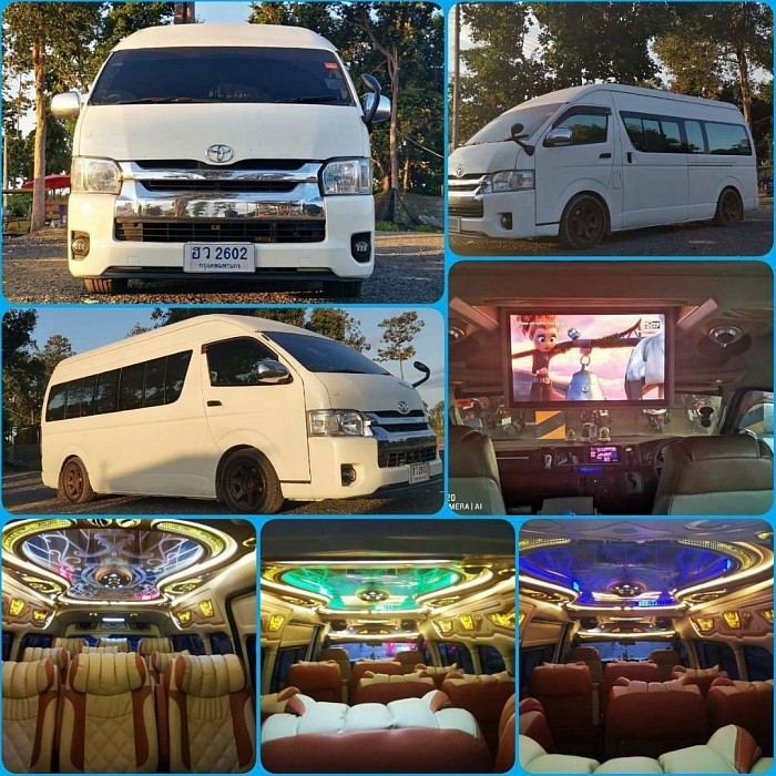 Rent a van with driver, VIP van, 8 seats, 10 seats, 13 seats, minibus 24 seats, 40 seats, 50 seats, convenient, 100% safe, new, clean vehicles available 24 hours a day.