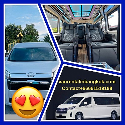 Van rental with driver available 24 hours